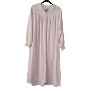 Lanz of Salzburg 100% Cotton Long Night gown/L9ng Sleeve/ Suze Medium